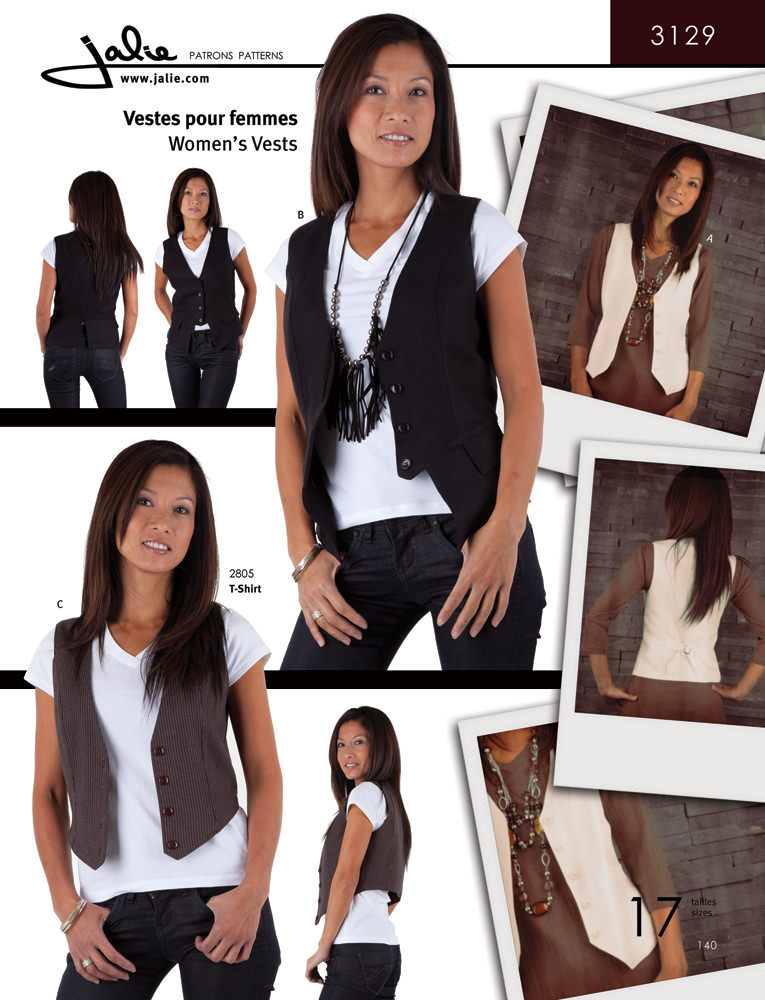 Patrón Jalie 3129 Chalecos Mujer