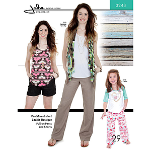 Patrón Jalie 3243 Pantalón con cintura elástica Mujer