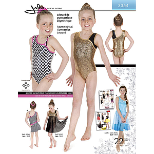 Patrón Jalie 3354 Maillot de gimnasia asimétrico