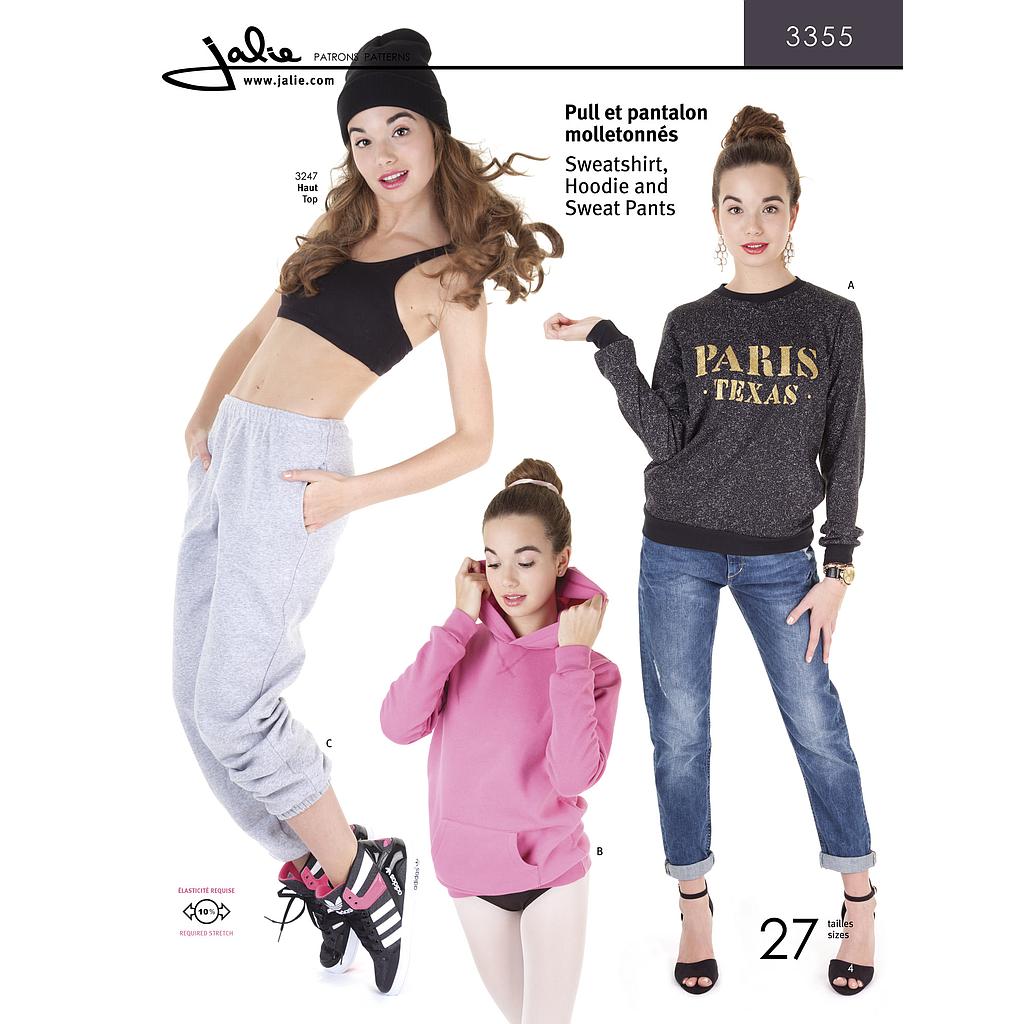 Patrón Jalie 3355 Jersey y pantalón