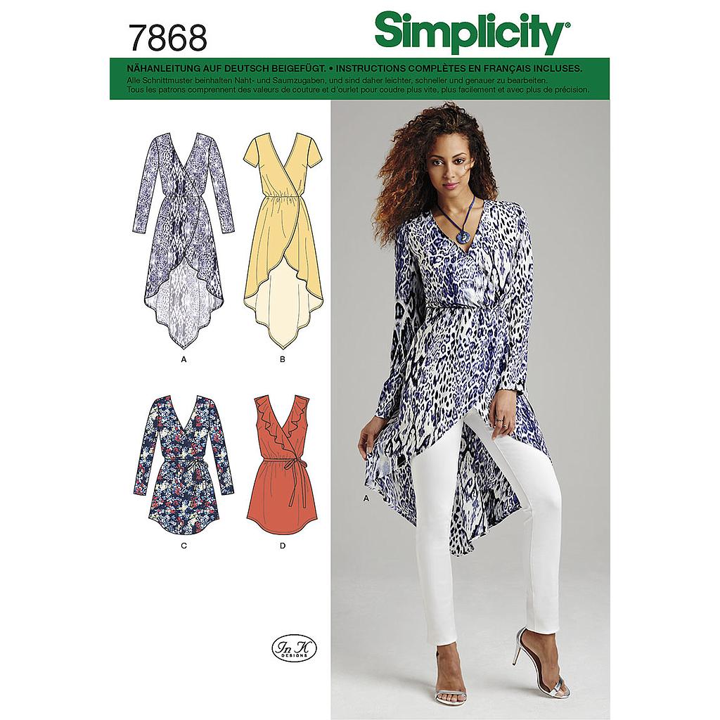 Patrón Simplicity 7868.H5 Túnica Mujer