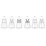 Patron New Look 6784 -  Robes et Barboteuse pour Enfants