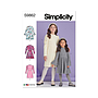 Patron Simplicity 9862 - Robes en tricot pour enfants et filles