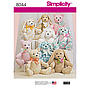 Patron Simplicity 8044 - Animaux en peluche