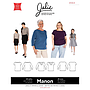 Patron Jalie 4564 - MANON - T-Shirt à encolure bateau ou drapée